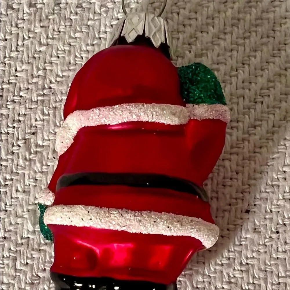 Vintage Blown Glass Ornaments Set of 4 Santa Claus NOS EVC No Box.